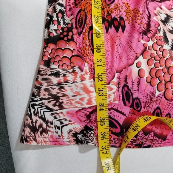 Gilmour Vibrant Pink Patterned Women's Sleeveless Dress Size Small - Picture 8 of 14